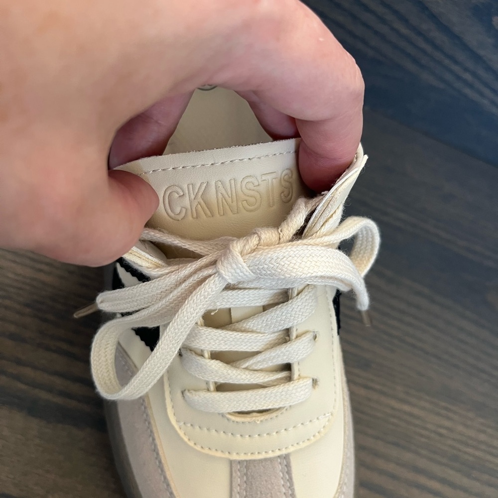 CKNSTS Cream and Black Sneaker - Picture 7 of 8